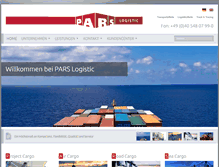 Tablet Screenshot of parslogistic.com